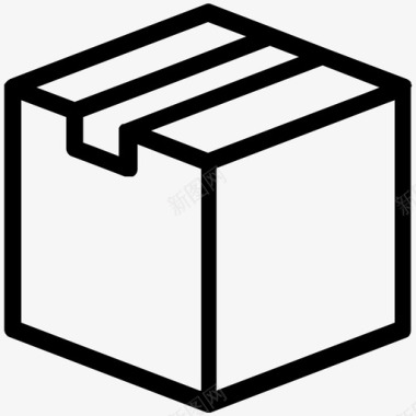 送货箱纸板箱货物图标图标