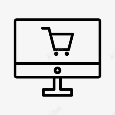 网上购物购物篮购物车图标图标