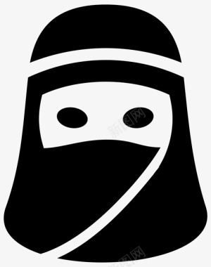 niqab衣服外国图标图标