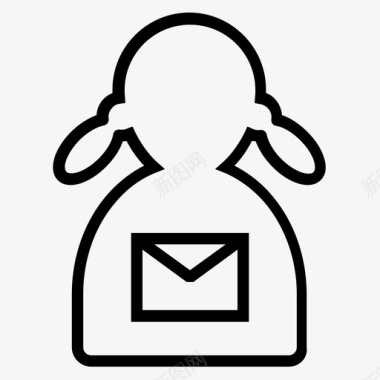 用户消息电子邮件验证信件图标图标
