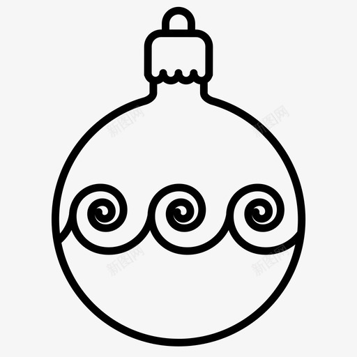 圣诞饰品球灯泡图标svg_新图网 https://ixintu.com 圣诞节 圣诞饰品 树 灯泡 球 装饰品