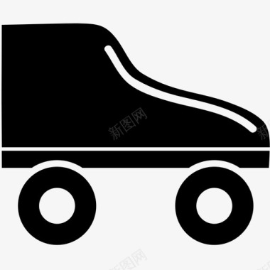 溜冰鞋运动轮子图标图标