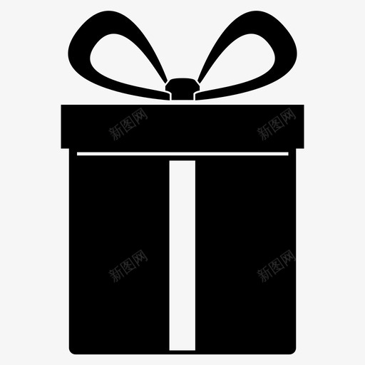 礼物蝴蝶结盒子图标svg_新图网 https://ixintu.com 圣诞礼物 圣诞节 盒子 礼物 蝴蝶结