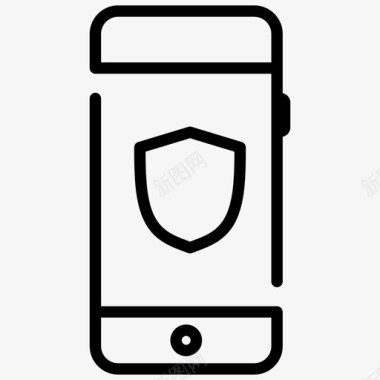 安全手机密码受保护图标图标