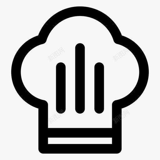 toque厨师厨师帽图标svg_新图网 https://ixintu.com toque 厨师 厨师帽 流行