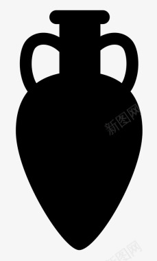 双耳瓶古代陶瓷图标图标