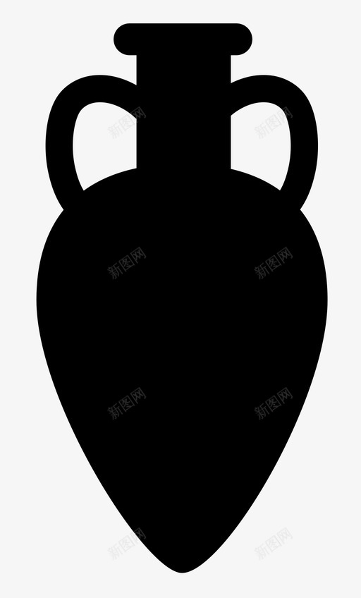 双耳瓶古代陶瓷图标svg_新图网 https://ixintu.com 双耳瓶 古代 易碎品 粘土 陶器 陶瓷 陶瓷陶器