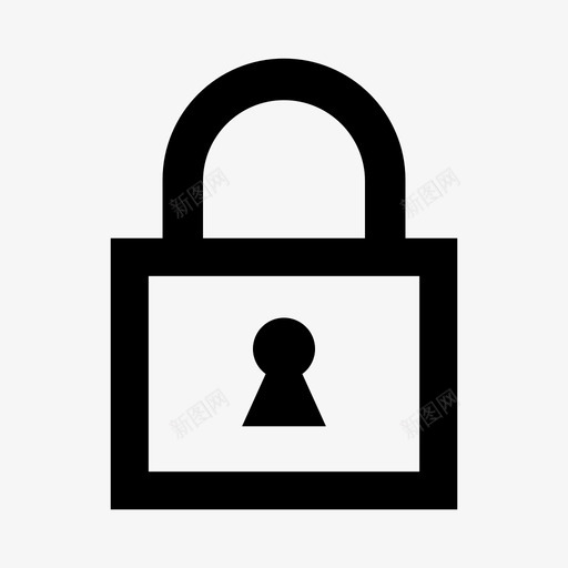 锁挂锁受保护图标svg_新图网 https://ixintu.com 受保护 安全 挂锁 网络图标 锁