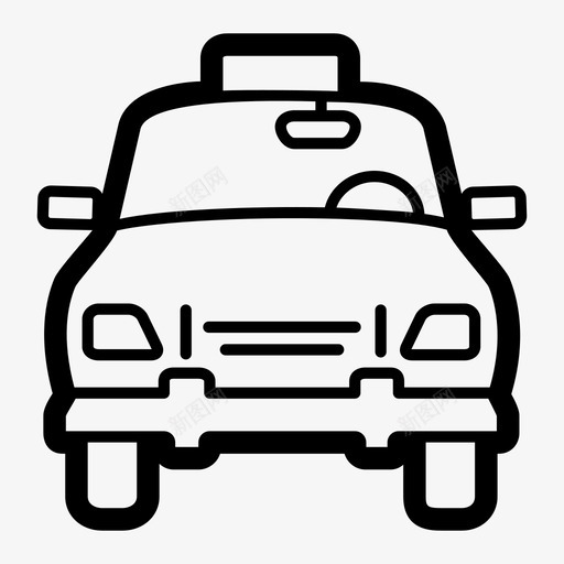出租车搭车出租车服务图标svg_新图网 https://ixintu.com 交通 出租车 出租车服务 搭车
