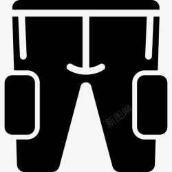 足球裤子足球运动员体育运动美式足球的裤子图标高清图片