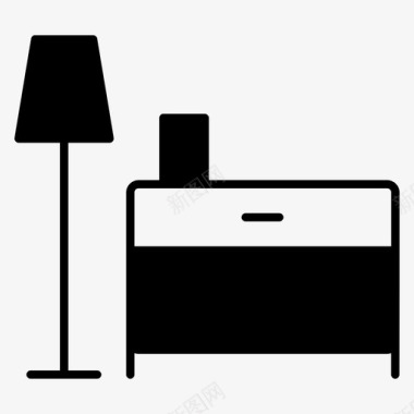 床头柜书桌家具图标图标