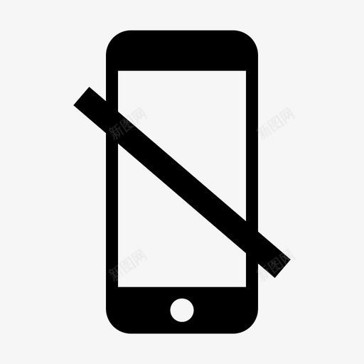 禁止使用手机禁止通话网络图标svg_新图网 https://ixintu.com 禁止使用手机 禁止通话 网络图标