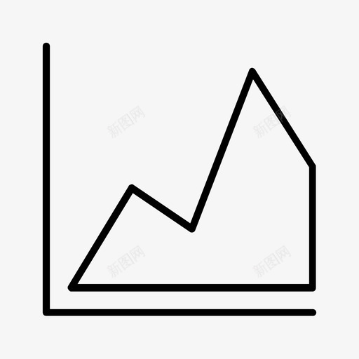 面积图图形线条图标svg_新图网 https://ixintu.com 图形 图表图标 市场 线条 面积图