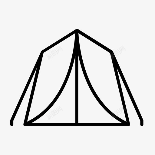 军用帐篷图标svg_新图网 https://ixintu.com 军用帐篷