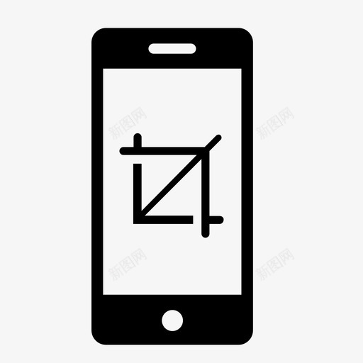 智能手机裁剪裁剪图像图标svg_新图网 https://ixintu.com 图像 图片 工具 手机照片 智能手机裁剪 裁剪