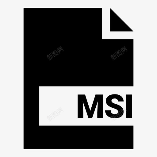 msi文档扩展名图标svg_新图网 https://ixintu.com msi windows安装程序包 扩展名 文件 文档 最流行的文件扩展名solid