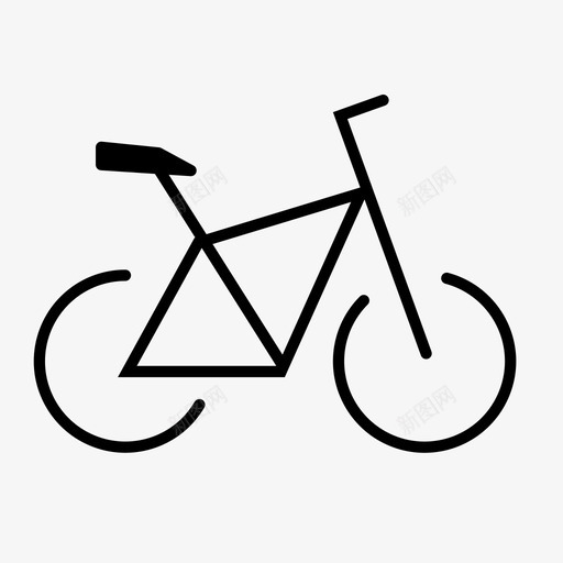 自行车免费绿色图标svg_新图网 https://ixintu.com 免费 绿色 自行车 骑行