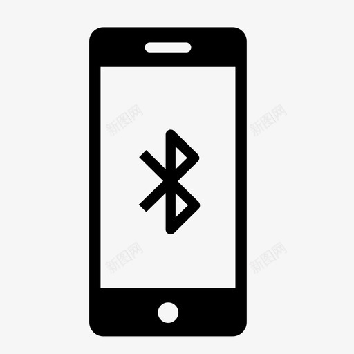 电话蓝牙连接设备图标svg_新图网 https://ixintu.com 电话蓝牙 电话连接 设备 连接