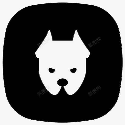 斗牛犬动物狗图标svg_新图网 https://ixintu.com 动物 宠物 斗牛犬 狗