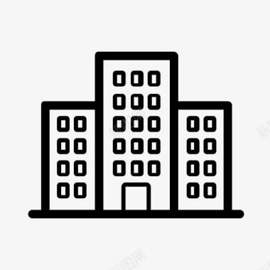 办公楼位置塔图标图标