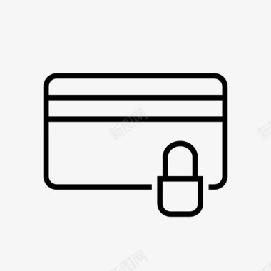 安全卡商业信用卡图标图标