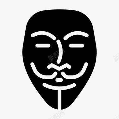匿名盖伊福克斯面具图标图标