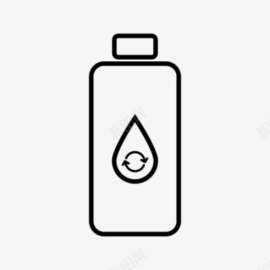 水瓶过滤水循环水图标图标