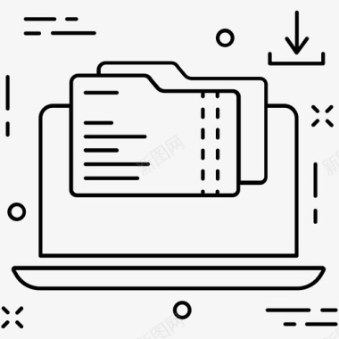 文件夹数据存储笔记本电脑图标图标