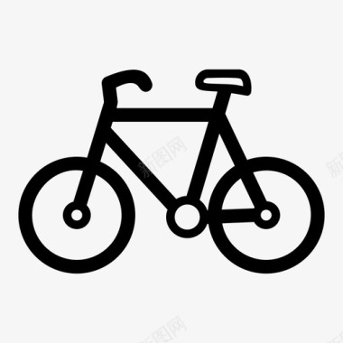 自行车轮子交通工具图标图标
