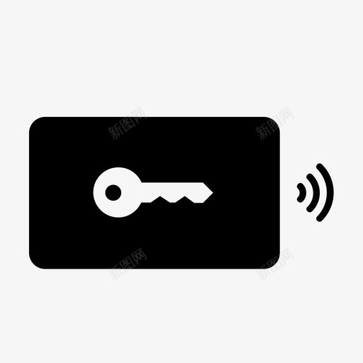 卡安全钥匙锁图标svg_新图网 https://ixintu.com 卡安全 密码 通行证 钥匙 锁