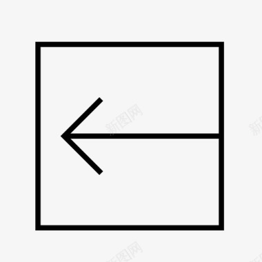 左箭头方形箭头方向图标图标