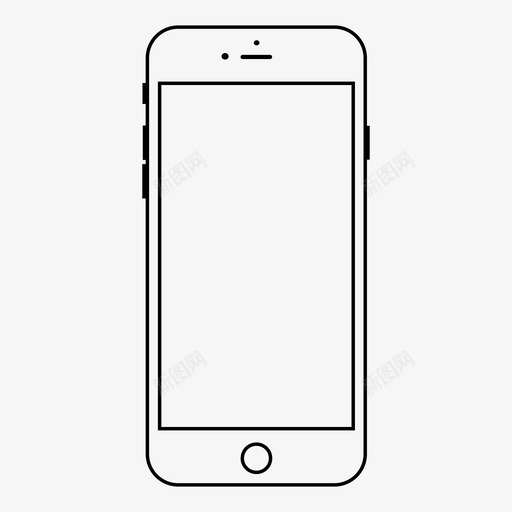 智能手机苹果设备图标svg_新图网 https://ixintu.com iphone 手机正反面 智能手机 样机 苹果 设备