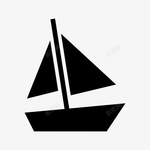 帆船航海和航海标志图标svg_新图网 https://ixintu.com 帆船 航海和航海标志