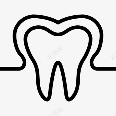 牙齿保护护理牙医图标图标