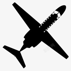 通用航空塞斯纳引文cj3飞机喷气式飞机图标高清图片