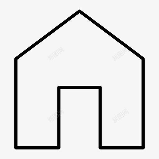 主页住宅建筑物图标svg_新图网 https://ixintu.com 主页 住宅 建筑物