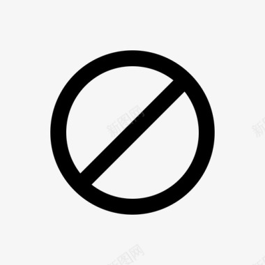 禁止不允许停止图标图标