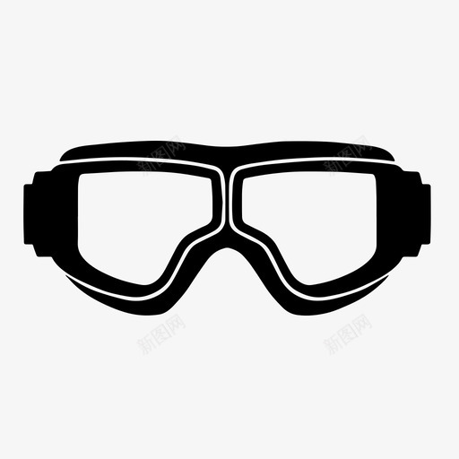 飞行员护目镜复古护目镜图标svg_新图网 https://ixintu.com 复古护目镜 飞行员护目镜