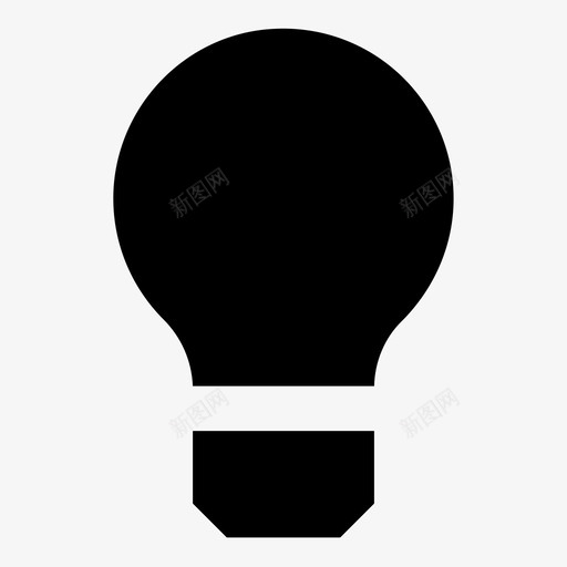 灯泡想法思考图标svg_新图网 https://ixintu.com 思考 想法 最小的仪表盘 灯泡