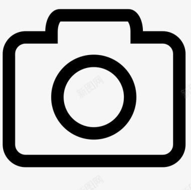 摄影相机线视觉图标图标