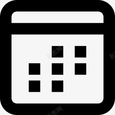 日历日程表时间框架图标图标