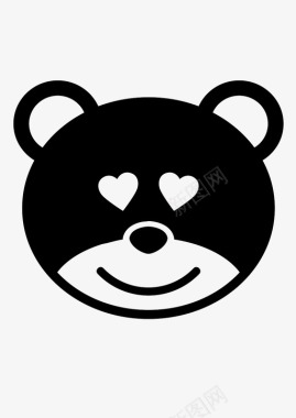恋爱动物熊图标图标
