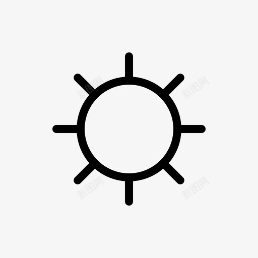 亮度光线阳光图标svg_新图网 https://ixintu.com 亮度 光线 天气 新的各种图标 阳光