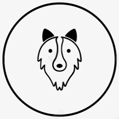 哈士奇动物狗图标图标