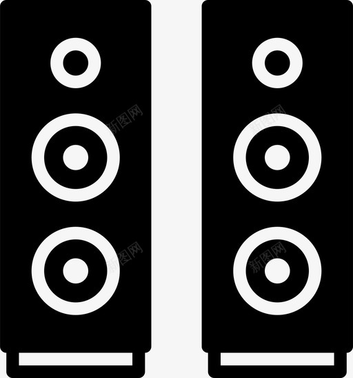 俱乐部扬声器音频音乐图标svg_新图网 https://ixintu.com smashicons音乐2solid 俱乐部扬声器 声音 音乐 音频
