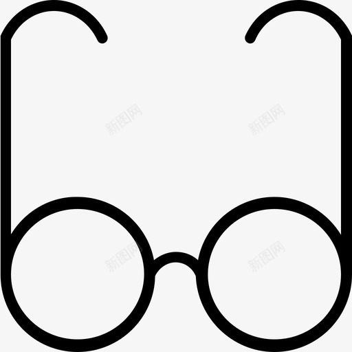 眼镜墨镜教育线图标svg_新图网 https://ixintu.com 墨镜 教育线图标 眼镜