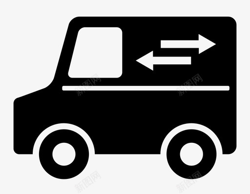 送货卡车汽车旅行图标svg_新图网 https://ixintu.com 旅行 汽车 车辆 送货卡车