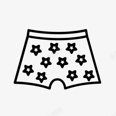 拳击短裤裤子内衣图标图标