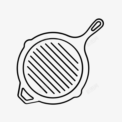 烤盘厨师炊具图标svg_新图网 https://ixintu.com 厨师 炊具 烤盘 烹饪 煎锅