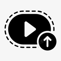 icon剪影视频上传视频上传图库电影图标高清图片